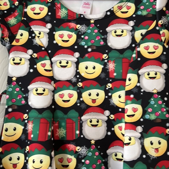 Justice Christmas Emoji Skater Dress - Picture 2 of 3